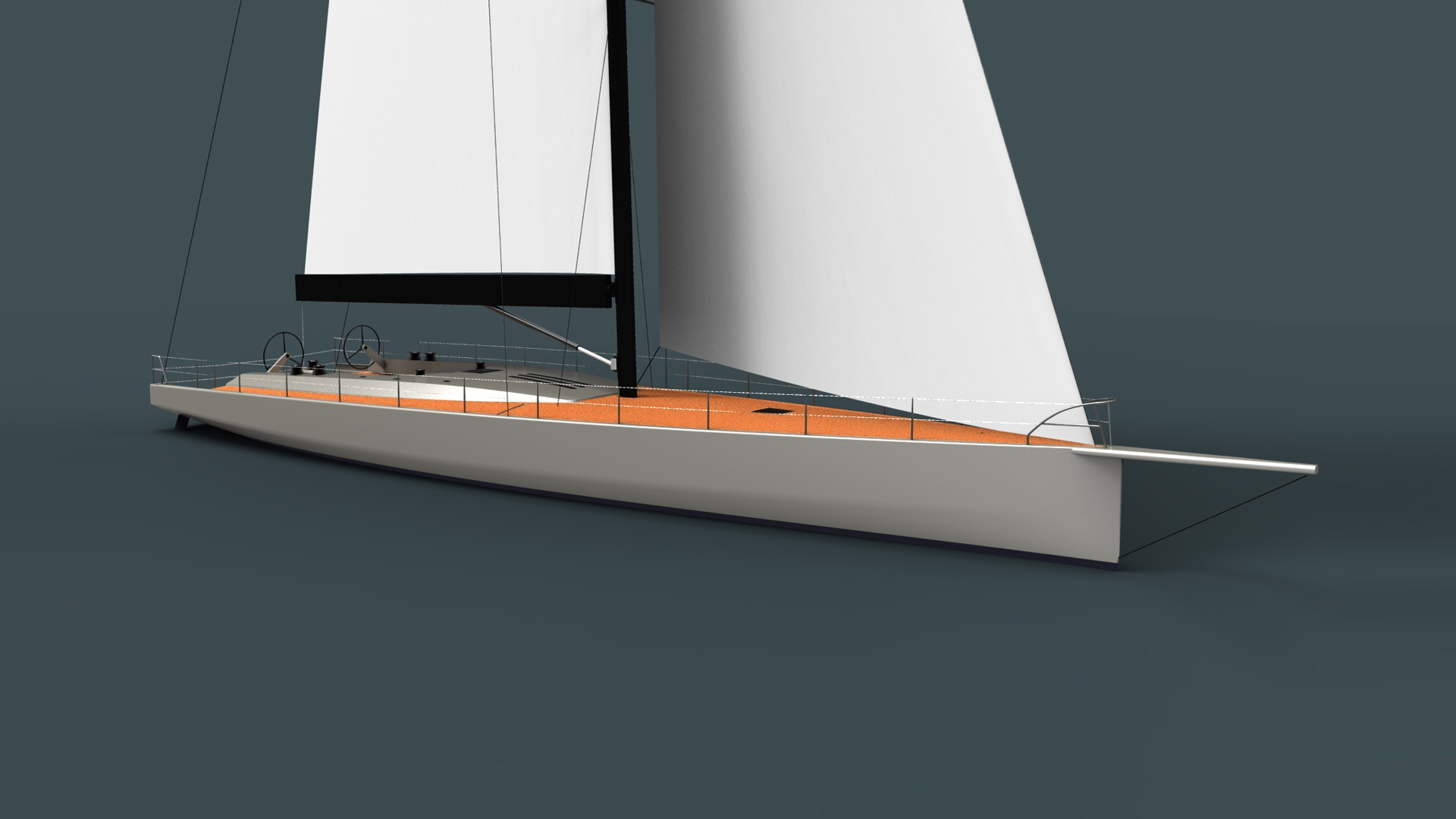 This is the mini maxi IRC / ORC racing version of our 84' racer cruiser superyacht design, created in the style made famous and popular by Wally Yachts.